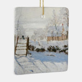 Weihnachten, Claude Monets The Magpie Keramikornament (Rechts)