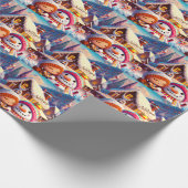 Weihnachten Clay Playday Gingerbrett Snowman Winte Geschenkpapier (Ecke)