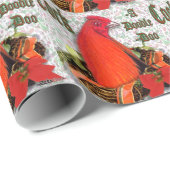Weihnachten Cockadoodledoo Geschenkpapier (Rolleneckpunkt)