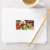 Weihnachten - Cockapoo - Anhänger Adressaufkleber (Insitu)