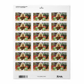 Weihnachten - Cockapoo - Buddy Adressaufkleber (Vorne)