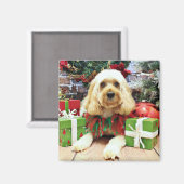 Weihnachten - Cockapoo - Buddy Magnet (Vorderseite/Rückseite)