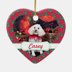 Weihnachten - Cockapoo - Casey Keramik Ornament