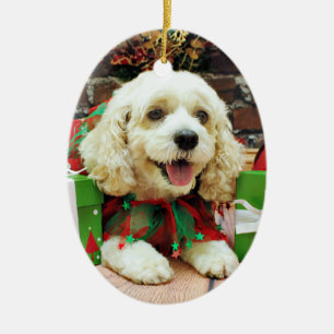 Weihnachten - Cockapoo - Clancy Keramikornament