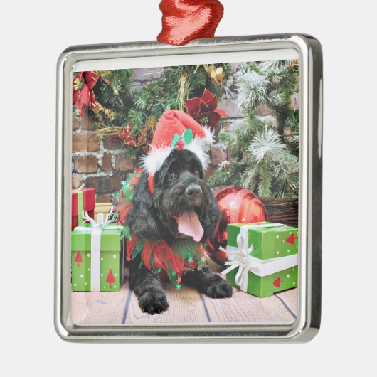 Weihnachten - Cockapoo - Jack Ornament Aus Metall (Links)