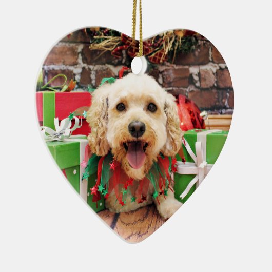 Weihnachten - Cockapoo - Trixie Keramikornament (Rechts)