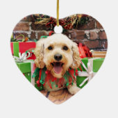 Weihnachten - Cockapoo - Trixie Keramikornament (Hinten)