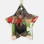 Weihnachten - Cockapoo - Trumbo Keramikornament (Links)
