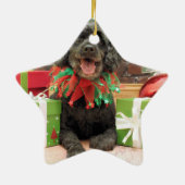 Weihnachten - Cockapoo - Trumbo Keramikornament (Hinten)