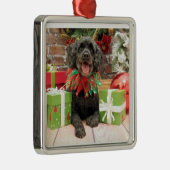 Weihnachten - Cockapoo - Trumbo Silbernes Ornament (Rechts)