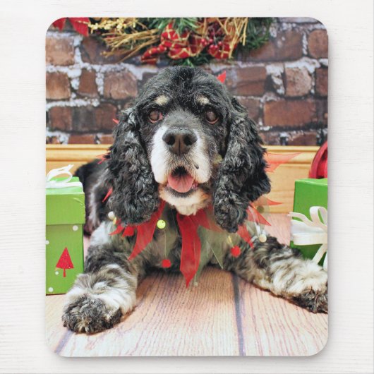 Weihnachten - Cocker spaniel - Harley Mousepad (Vorne)