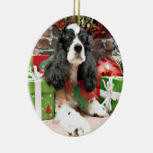 Weihnachten - Cocker spaniel - Laci Keramikornament (Rechts)