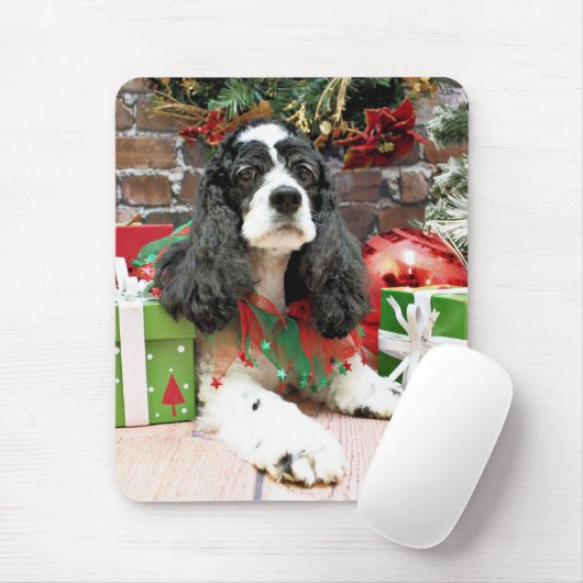 Weihnachten - Cocker spaniel - Laci Mousepad (Mit Mouse)