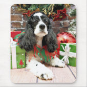 Weihnachten - Cocker spaniel - Laci Mousepad (Vorne)
