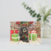 Weihnachten - Cocker spaniel - Lilie (Stehend Vorderseite)