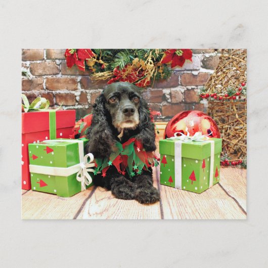 Weihnachten - Cocker spaniel - Lilie (Vorderseite)