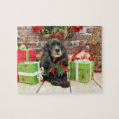 Weihnachten - Cocker spaniel - Lilie Puzzle (Horizontal)