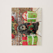 Weihnachten - Cocker spaniel - Lilie Puzzle (Vertikal)