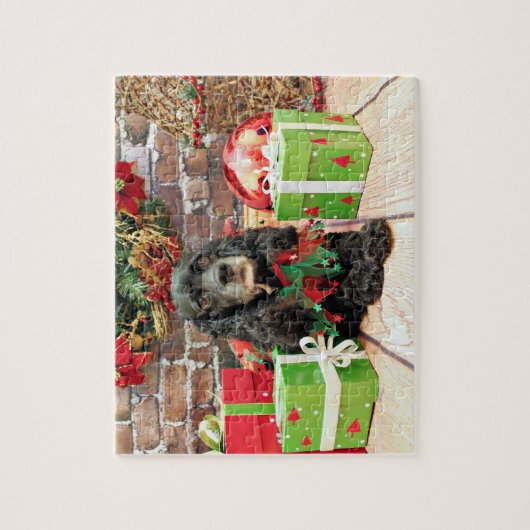 Weihnachten - Cocker spaniel - Lilie Puzzle (Vertikal)