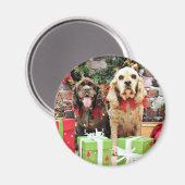 Weihnachten - Cocker Spaniel - Murphy - Calvin Magnet (Vorderseite/Rückseite)