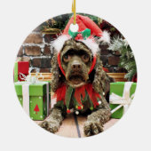Weihnachten - Cocker spaniel - Zoe Keramikornament (Hinten)