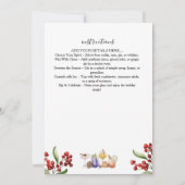 Weihnachten Cocktail Party Einladung (Rückseite)