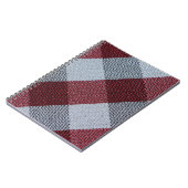 Weihnachten Cool Red Buffalo Kariertes Muster Reze Notizblock (Linke Seite)