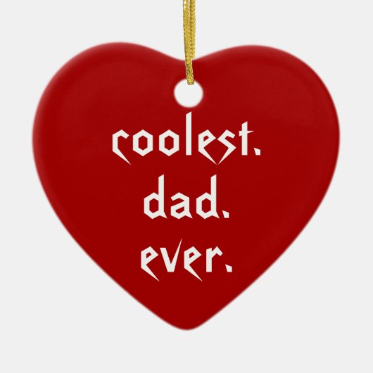 Weihnachten Cooler Vater je Roter Vater Keramikornament (Vorne)