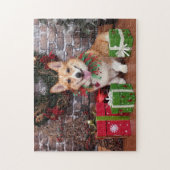 Weihnachten - Corgi - cal Puzzle (Vertikal)