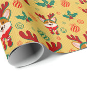 Weihnachten Corgi Dog Geschenkpapier (Rolleneckpunkt)
