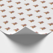 Weihnachten-Corgi-Hintern Geschenkpapier (Ecke)