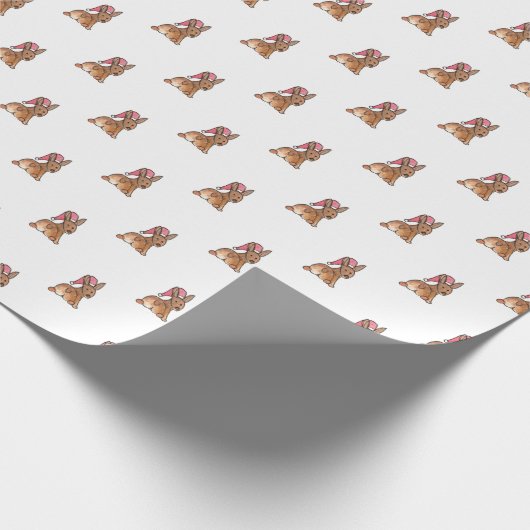 Weihnachten-Corgi-Hintern Geschenkpapier (Ecke)