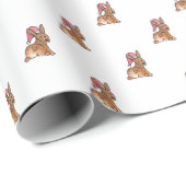 Weihnachten-Corgi-Hintern Geschenkpapier (Rolleneckpunkt)