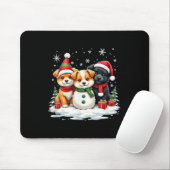 Weihnachten Corgi Welppies Snowman Dog Trio Santa Mousepad (Mit Mouse)