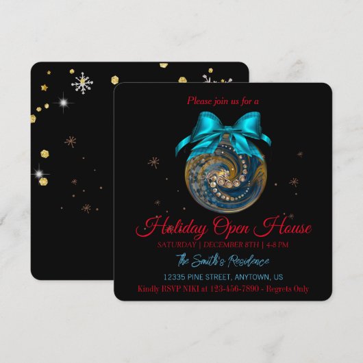 Weihnachten Corporate Blue Schneeflocken (Vorne/Hinten)