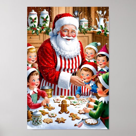 Weihnachten Crew Backen Küche Poster (Vorne)