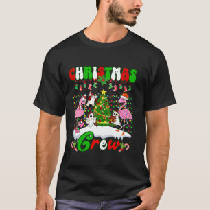 Weihnachten Crew Flamingo niedlicher Geist Pine Tr T-Shirt