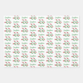 Weihnachten © Cross Country Running Add Names Geschenkpapier Set (Vorderseite 2)