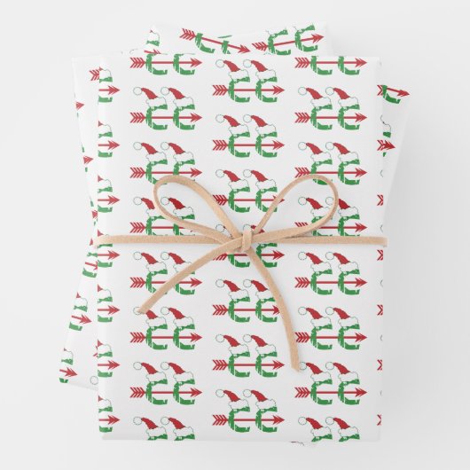 Weihnachten © Cross Country Running Wrapping Papie Geschenkpapier Set (Beispiel)
