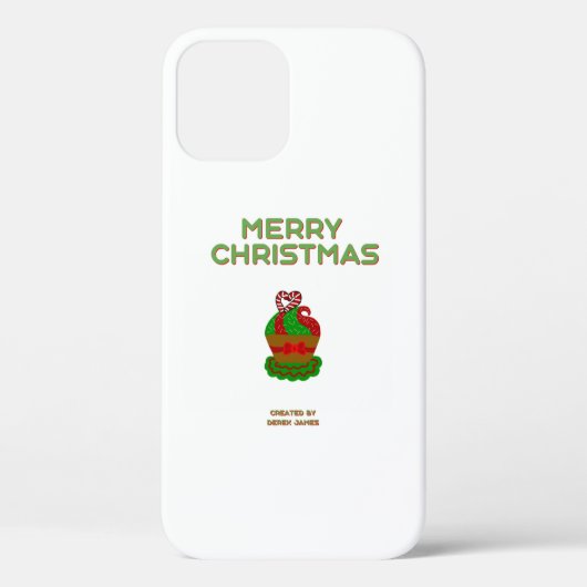 Weihnachten Cupcake Apple iPhone 12 Pro Fall Case-Mate iPhone Hülle (Rückseite)