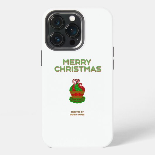 Weihnachten Cupcake Apple iPhone 13 Pro Fall Hülle (Hinten)