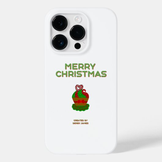 Weihnachten Cupcake Apple iPhone 14 Pro Fall Case-Mate iPhone Hülle (Rückseite)