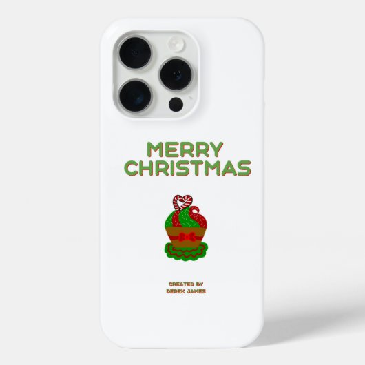 Weihnachten Cupcake Apple iPhone 15 Pro Fall Case-Mate iPhone Hülle (Rückseite)