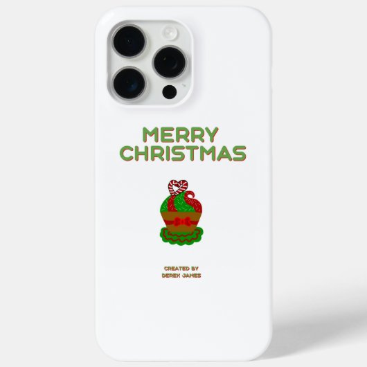 Weihnachten Cupcake Apple iPhone 15 Pro Max Fall Case-Mate iPhone Hülle (Rückseite)
