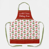 Weihnachten Cupcake Backteam Urlaub Schürze (Vorderseite)