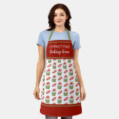 Weihnachten Cupcake Backteam Urlaub Schürze (Getragen)