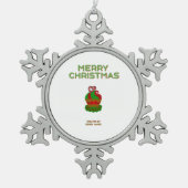 Weihnachten Cupcake Snowflake Ornament (Vorderseite)