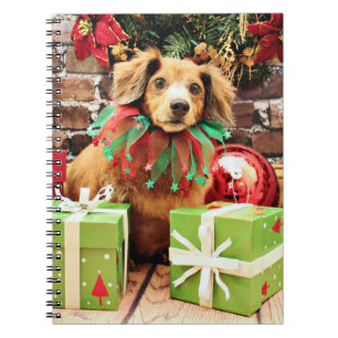 Weihnachten - Dachsund - Heidi Notizblock