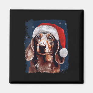 Weihnachten-Dackel Magnet