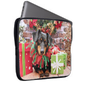 Weihnachten - Dackel - Tanner Laptopschutzhülle (Vorne Rechts)